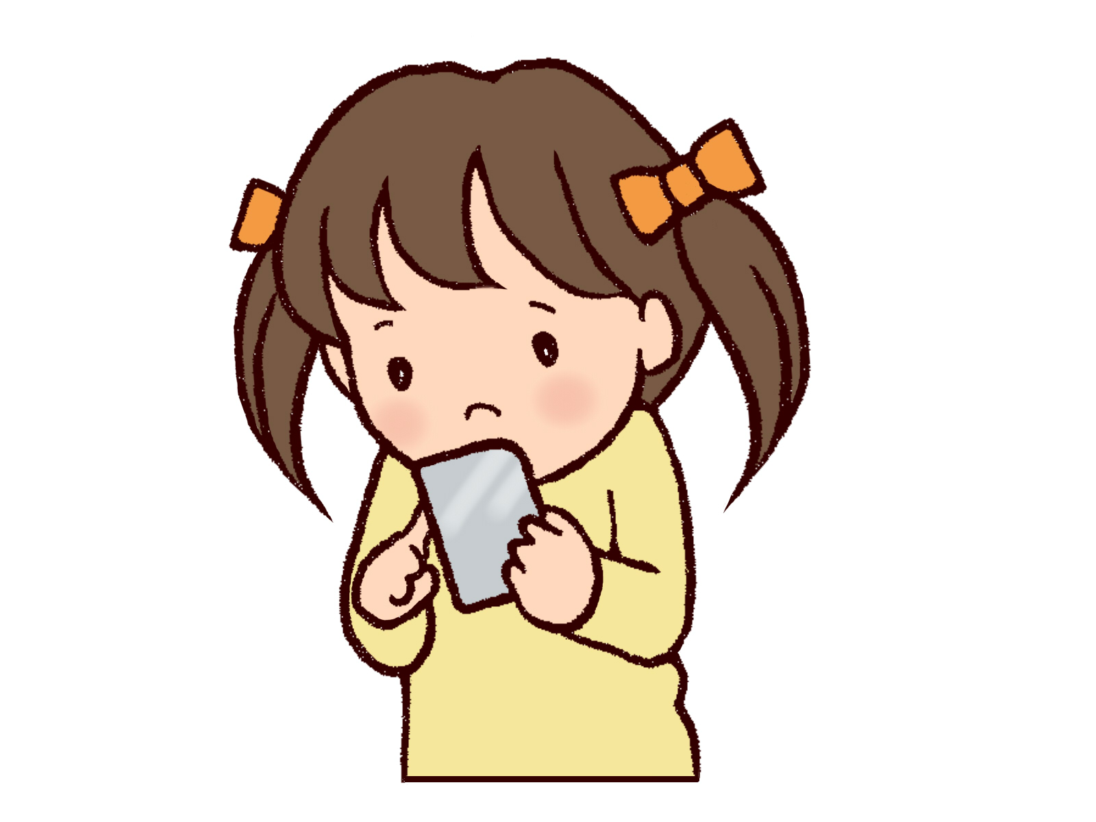 SNS依存の女性